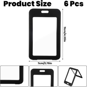 ชุดบัตรประจำตัวพลาสติกแข็งแบบใสสองด้าน พิมพ์ดิจิตอลสี PP สำหรับโรงเรียนและสำนักงาน - Product Image 3