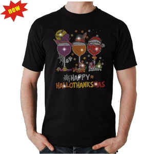 Tốt Bán Bling Sửa Chữa Nóng Tùy Chỉnh Giáng Sinh Rhinestone Truyền Nhiệt Thiết Kế Sắt Trên <span class=keywords><strong>Motif</strong></span> Cho Hoody Trang Phục - Product Image 4