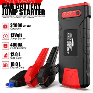 Xách tay 2000A/20800mAh xe nhảy khởi động dẫn ánh sáng 4000 amp pin tăng 12-Volt <span class=keywords><strong>Power</strong></span> <span class=keywords><strong>Pack</strong></span> 2000 amp đỉnh hiện tại nhảy bắt đầu - Product Image 2