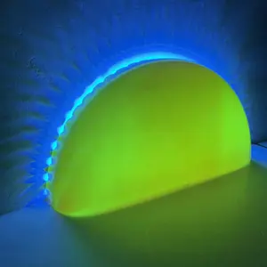 工厂定制3D壁挂式亚克力标志广告灯箱带遥控背光发光二极管照明标志