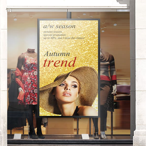 High Brightness 2k/4k LCD Screen Mall Hanging <b>Window</b> Display Facing Wall Mount Tv Advertising Player Digital Signage KX-LE32WD W - Product Image 3
