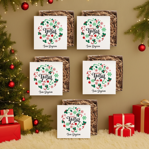 Personalized Christmas Design <b>Empty</b> <b>Gift</b> <b>Boxes</b> 5-Piece Set with Custom Name <b>for</b> Holiday <b>Gifts</b> - Product Image 5