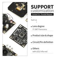 Mini módulo de cámara incorporado personalizado de fábrica 5MP IMX376 Cmos Sensor USB2.0 Auto Focus Webcam para Notebook Terminal inteligente