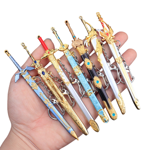 Llavero de espada miniatura de 12 cm, modelo de arma del juego de <span class=keywords><strong>anime</strong></span> Zelda, <span class=keywords><strong>para</strong></span> regalo de fanáticos. - Product Image 1