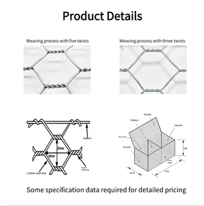 Materasso in rete gabbionica industriale fornito direttamente dalla fabbrica |   Sistema Flessibile di Muri di Contenimento Riempiti di Roccia per il Controllo delle Inondazioni - Product Image 2