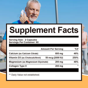 Organic OsteoStrong 120 Ct Botella Cápsulas de Calcio PARA EL Bienestar Diario de Adultos y Energía Natural - Product Image 4