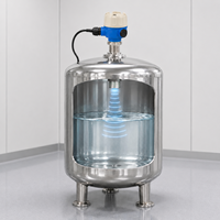 Sensor Level Ultrasonik Area Buta Kecil dengan Resolusi 1mm, Merek Teicaro dari Aluminium Alloy untuk Tangki dan Wadah Kompak