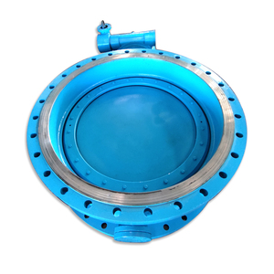 D342 OEM DN200-1000 Manual Sanitary Soft <b>Seal</b> Double Eccentric WCB Body Flange Butterfly Valve CE Certified for - Product Image 2