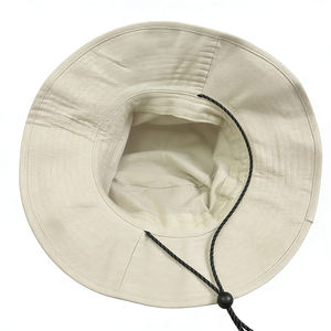Chapeau <span class=keywords><strong>de</strong></span> <span class=keywords><strong>pêcheur</strong></span> vintage en toile <span class=keywords><strong>de</strong></span> cowboy avec cordon <span class=keywords><strong>de</strong></span> serrage, chapeau d'été à large bord pour l'extérieur - Product Image 4