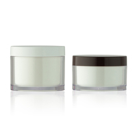 Flacon pompe et pot cosmétique en acrylique de forme ronde fantaisie 30 ml 60 ml pour emballage de lotion, crème et produits de beauté