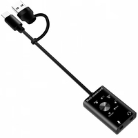 NYT RO-245 7.1 Channel Adaptor Kartu Suara Eksternal USB Type-C 2in1 Mixer Audio Multisound Virtual untuk PC Gaming