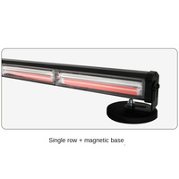 Barre lumineuse d'avertissement clignotante double face ambre et blanc, lampe d'alarme d'urgence pour toit de voiture et remorque, sécurité