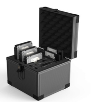 Алюминиевый корпус жесткого диска, чемодан для Hdds/ssds, корпус для защиты жесткого диска HDD с пеной