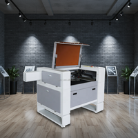 Graveur laser CO2 4060 pour cuir, tissu, papier, verre, bois, acrylique, machine de découpe laser CNC 600x400mm avec fonction rotative