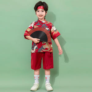 <span class=keywords><strong>ชุด</strong></span>ฮั่นฝูเด็กแบบดั้งเดิม <span class=keywords><strong>ชุด</strong></span>ถังสูทสีแดง โพลีเอสเตอร์ ลาย 3 มิติ ติดกระดุม <span class=keywords><strong>ชุด</strong></span>เทศกาล สำหรับเด็กทั้งชายและ<span class=keywords><strong>หญิง</strong></span> แบบใหม่ - Product Image 3