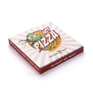 Caja de Embalaje de Cartón Corrugado Ecológico para Pizza y Sushi, Apta para Alimentos, Impresión a Color, Diseño Plegable - Product Image 1