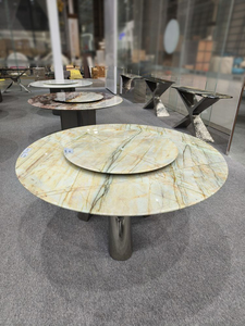 <span class=keywords><strong>Mesa</strong></span> <span class=keywords><strong>redonda</strong></span> de piedra de lujo con muebles de piedra de primera calidad de doble tapa <span class=keywords><strong>para</strong></span> mesas de comedor elegantes <span class=keywords><strong>para</strong></span> hoteles y hogares Fabricante superior - Product Image 3