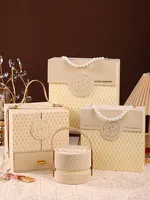 KAQI Boîte Cadeau Rigide Portable Haut de Gamme Recyclable pour Mariage et Anniversaire, Emballage Vide en Papier Synthétique pour Bonbons, Cils et Articles Délicats