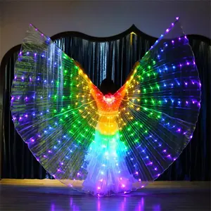 Wholesale Led Isis Wings Belly Dance Costumes Festival Event Night Club Party Led Light Up Performance Show Prop