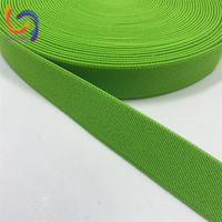 Sangle colorée de bande élastique en sergé polyester/nylon réutilisable de haute qualité pour vêtements