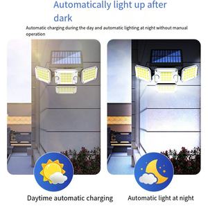 ضوء LED شمسي ساطع عالي الطاقة مقاوم للماء IP65 إضاءة خارجية جديدة للمنزل والحديقة - Product Image 2