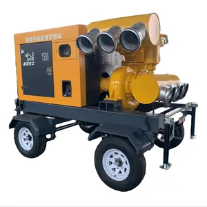 Pompa vakum mesin diesel portabel, daya rendah dan nyaman dengan pompa hisap sendiri