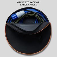 Sac de pistolet de charge EV personnalisé de haute qualité Organisateur de câble de chargeur en polyester durable avec fermeture à glissière