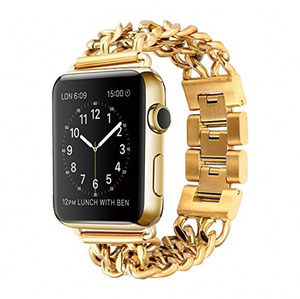 Bandas de repuesto de acero inoxidable para reloj, <span class=keywords><strong>pulsera</strong></span> de cadena vaquera de Metal para <span class=keywords><strong>Apple</strong></span> <span class=keywords><strong>Watch</strong></span> de 42mm y <span class=keywords><strong>38mm</strong></span> - Product Image 3
