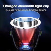 Le plus récent phare de plongée professionnel IP65 étanche lampe de poche sous-marine rechargeable avec faisceau réglable super lumineux