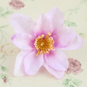 Design moderno decorativo fai da te fiore artificiale 2 strati di teste di boccioli di Sayuri simulazione panno di seta giglio fiori testa - Product Image 2