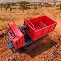 Mini-Raupendumper 500kg Hydraulischer Raupentransporter Gummiketten-Schubkarre Direktverkauf vom Hersteller