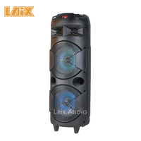 Bafle 2x8 "Flamme Lumière NOUVEAU Party Box Haut-Parleur Extérieur BIue Tooth Lighting Haut-Parleur avec USB TF FM MIC Entrée et Batterie
