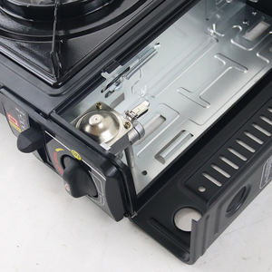 Réchaud à gaz portable au <span class=keywords><strong>butane</strong></span> pour <span class=keywords><strong>barbecue</strong></span> extérieur, accessoires de cuisine, fonte, 1 brûleur, réchaud à gaz portable pour le camping - Product Image 4