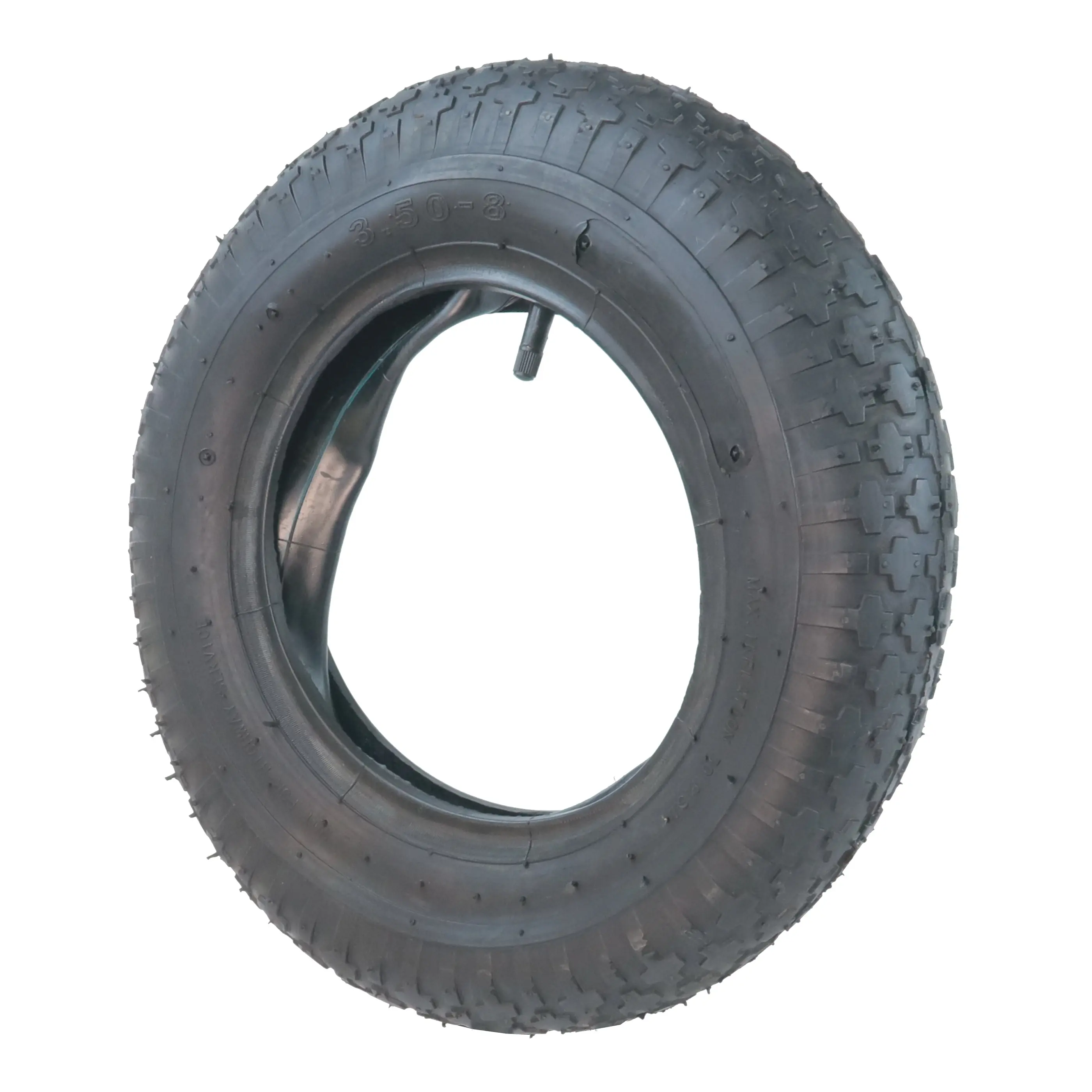 HKT1358 wholesale 14 inch wheelbarrow tyres 3.50-8 diamond and comb pattern tyre wheelbarrow rubber tyre and tube