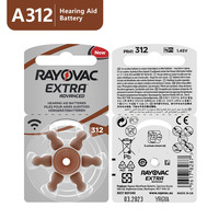 Écouteurs de haute qualité bouton de manganèse alcaline A132 Cell PR41 batterie d'aide auditive