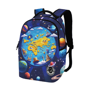 Sac à dos <span class=keywords><strong>pour</strong></span> enfants en PVC OEM/ODM - Usine de Quanzhou, votre design de carte du monde <span class=keywords><strong>pour</strong></span> garçons et filles, sac d'école/sac à dos de jour - Product Image 3