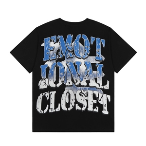 <span class=keywords><strong>T</strong></span>-<span class=keywords><strong>shirt</strong></span> Casual Estiva Oversize in Maglia Stile Street con Stampa <span class=keywords><strong>Motociclista</strong></span> EMOTION e Lettere in Strass a Vita Alta - Product Image 3