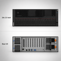 Serveur en rack SR860P 4x Gold 6230 80 cœurs 64 Go 3x 2400 Go RAID5 Centre de données d'entreprise