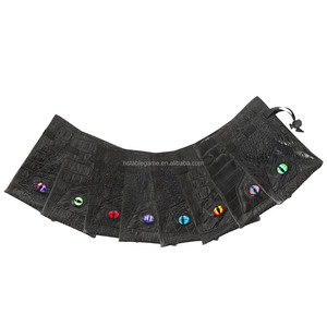 Pochette de dés en oeil de dragon de couleur aléatoire avec logo personnalisé sac fait main à la mode pour ranger les jeux RPG de donjons et de dragons ensemble de dés fantaisie - Product Image 4
