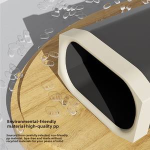 Cesto <span class=keywords><strong>de</strong></span> Papel <span class=keywords><strong>de</strong></span> Plástico para el Hogar, Diseño Estrecho, Gran Tamaño, Alta Estética, Abierto por Arriba, 25L, HDPE, Contenedor <span class=keywords><strong>de</strong></span> Basura para Baño, Cocina, Inodoro - Product Image 4