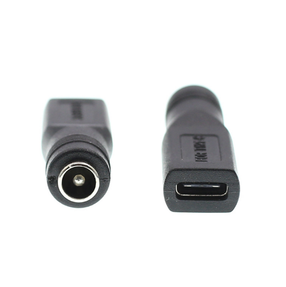 USB C Female to DC5521 Power Jack Adapter