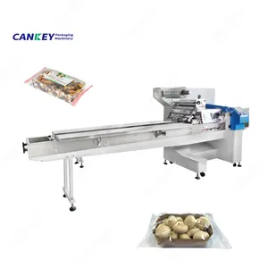 Automatic Vegetable Mushroom Flow Wrapping Seaweed Potato Pillow Type Bag Packing Machine Of Mushroom