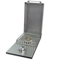 Brûleur latéral encastrable portable en acier inoxydable 304 pour îlot BBQ au propane, avec allumage électronique 12 000 BTU pour grills à gaz