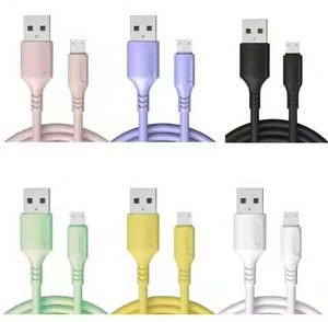 สายเคเบิลข้อมูลซิลิโคนเหลวเหมาะสำหรับสายชาร์จโทรศัพท์มือถือ V8 Android Type-C - Product Image 2
