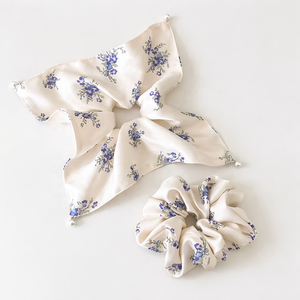 Offre Spéciale blanc <span class=keywords><strong>fleur</strong></span> moyen chouchous à la mode gracieux personnalisé en gros en Stock cheveux cravates accessoires pour femmes usage quotidien - Product Image 1