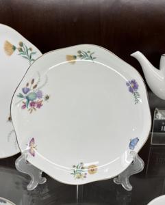 Violet passionné Romance octogonale ondulé dentelle forme plaque Fine os chine japonais 7.5in 8.5in 10.5in plaque - Product Image 2