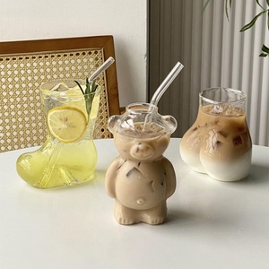 Bicchiere da Tè a Forma di Fungo <span class=keywords><strong>con</strong></span> Tre Gambe, Grande Bicchiere per Bere, Tazza da Caffè, Stile Cowboy Boot Teddy Bear - Product Image 3