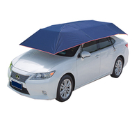 Parasol de voiture portable pliable semi-automatique 4,2m 4,6m avec télécommande pour extérieur