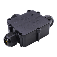 Boîte de jonction étanche IP68 M686, boîte de jonction étanche pour câbles extérieurs, boîte étanche de type T à trois voies