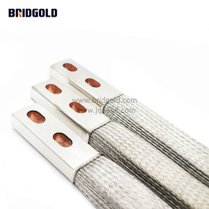 <span class=keywords><strong>Acheter</strong></span> des connecteurs <span class=keywords><strong>de</strong></span> barres omnibus tressés en cuivre électrique flexible d'étamage à prix réduit, tresse shunt en cuivre 120A - Product Image 3